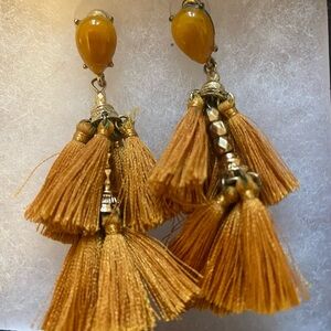 Gold Tassel Earrings